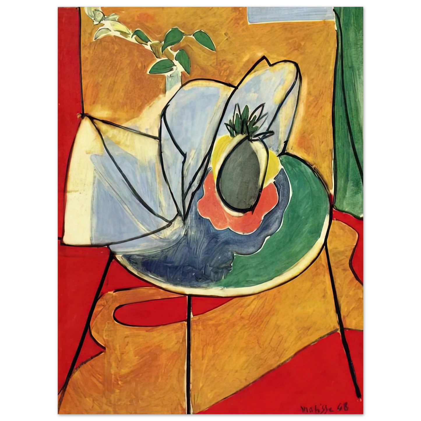 Henri Matisse - THE PINAPPLE 1948 75x100 cm / 30x40inches Fine Art Poster