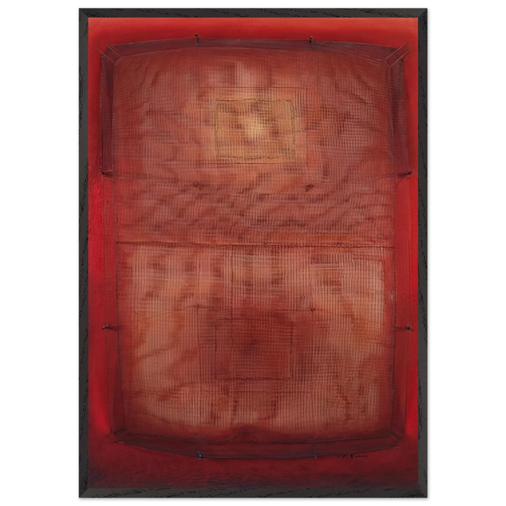 Espejo del sol - 1966 - Manuel Rivera 70x100 cm / 28x40 inches Framed Art Print – Black Wooden Frame
