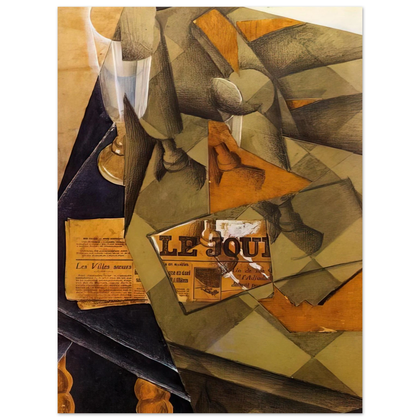 Juan Gris - STILL LIFE 1914 75x100 cm / 30x40inches Fine Art Poster