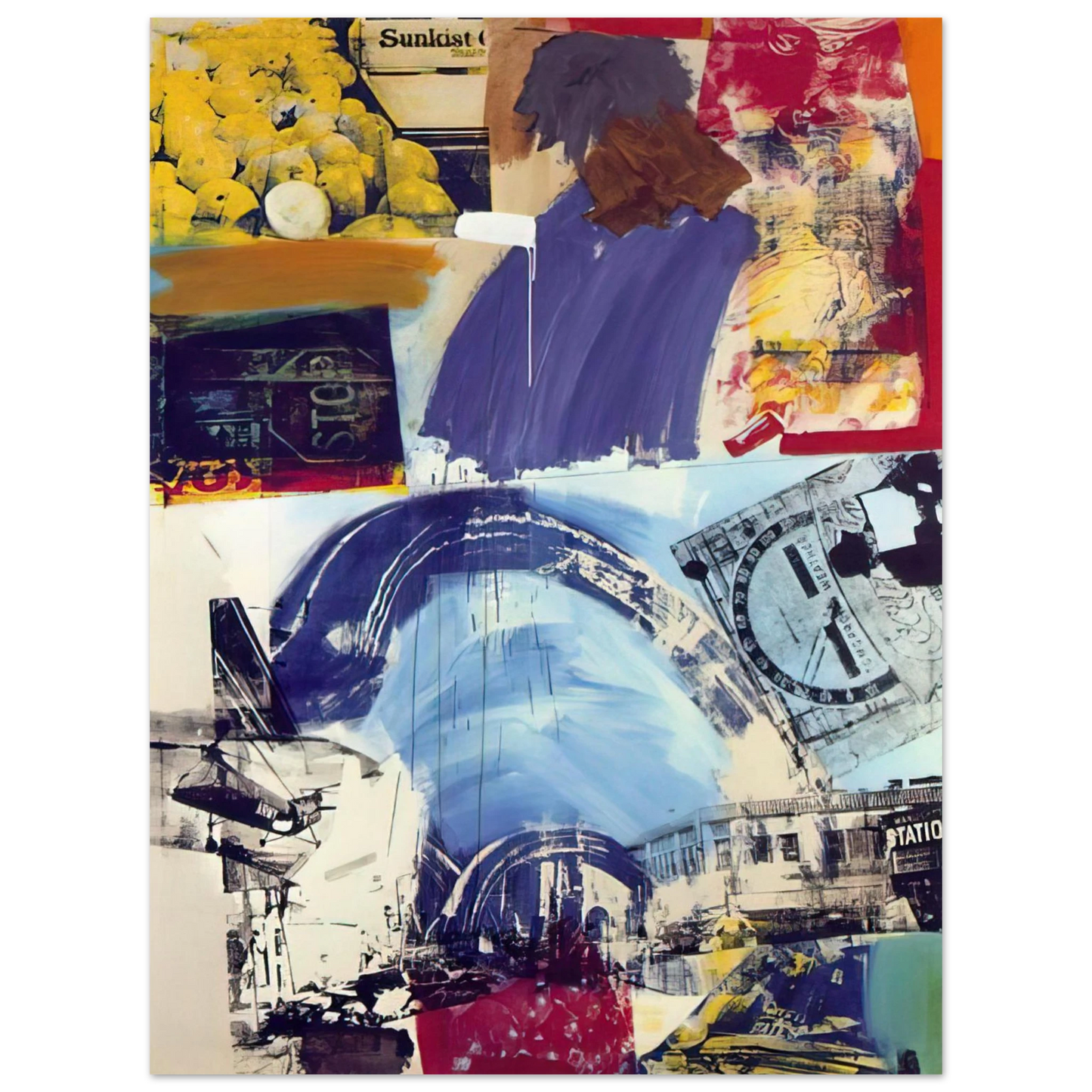Robert Rauschenberg - HARBOR 75x100 cm / 30x40inches Fine Art Poster