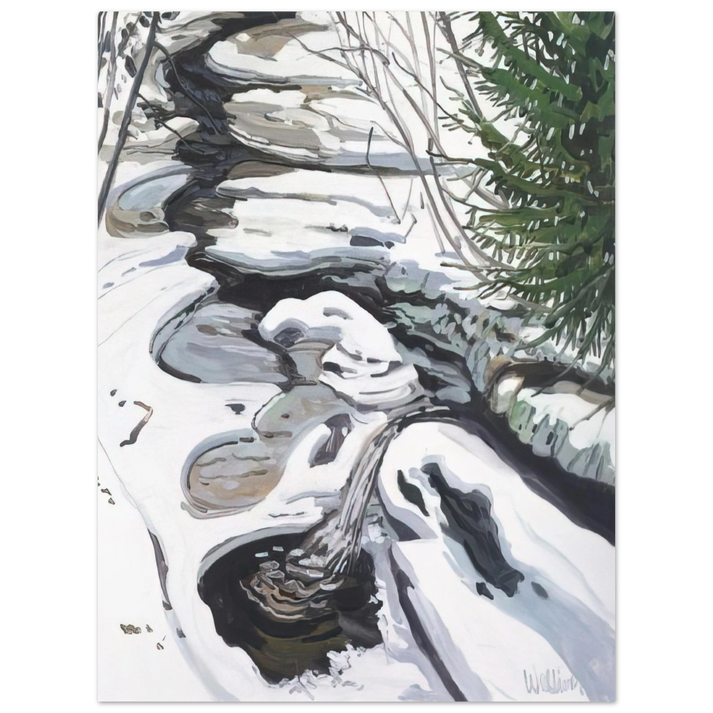 Neil Welliver - Study for Head of Passagassawaukeg - 1992 75x100 cm / 30x40inches Fine Art Poster