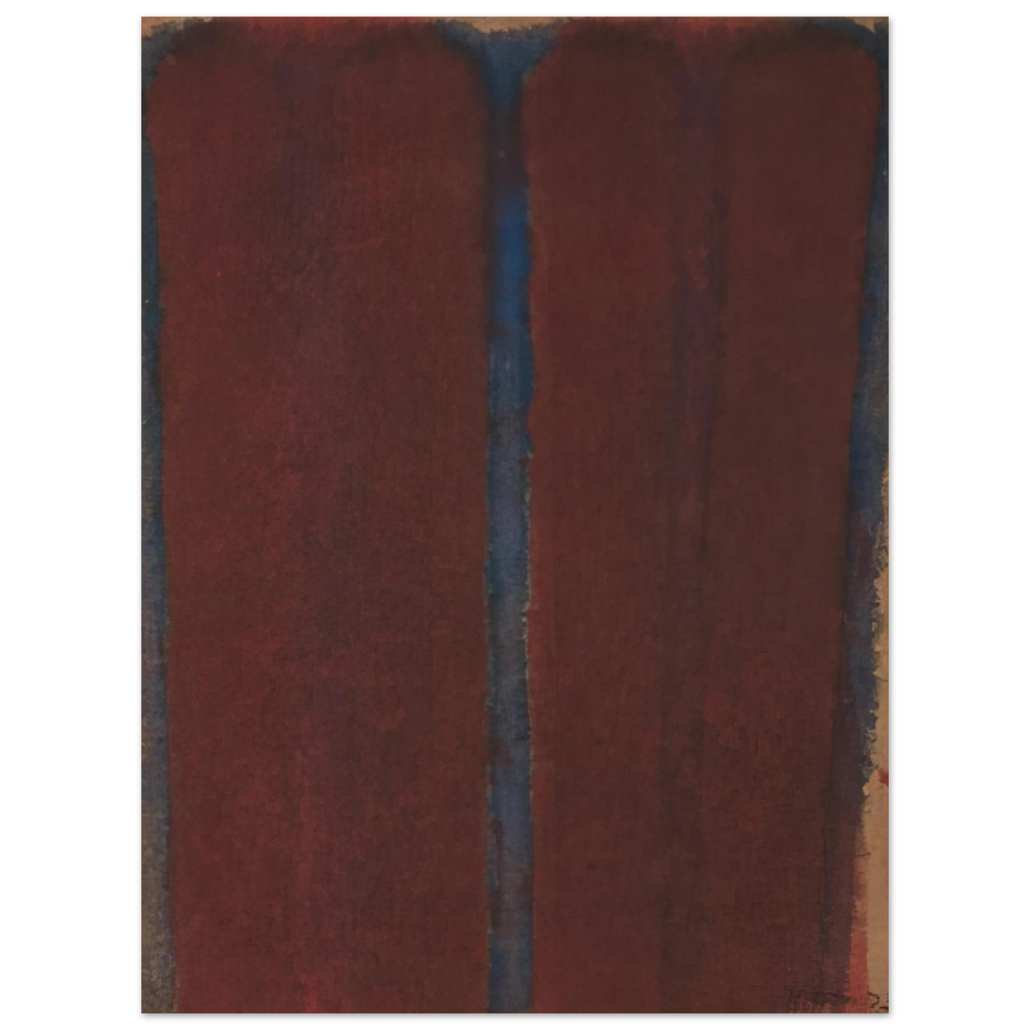 Yun Hyong-keun - Umber Blue - 1973 75x100 cm / 30x40inches Fine Art Poster