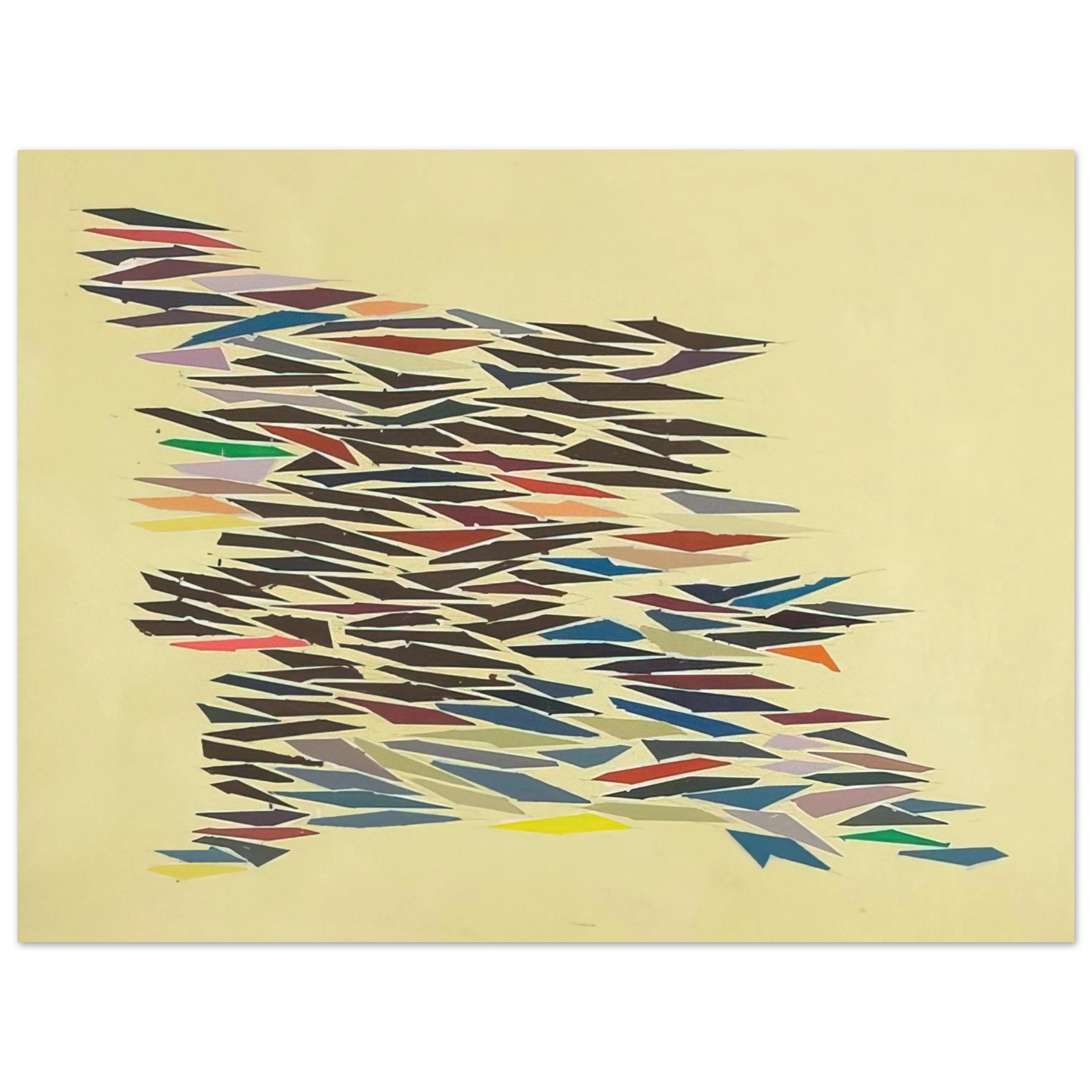 Robert Goodnough - Colors with Yellow - Post-Painterly Abstraction 75x100 cm / 30x40inches Fine Art Poster