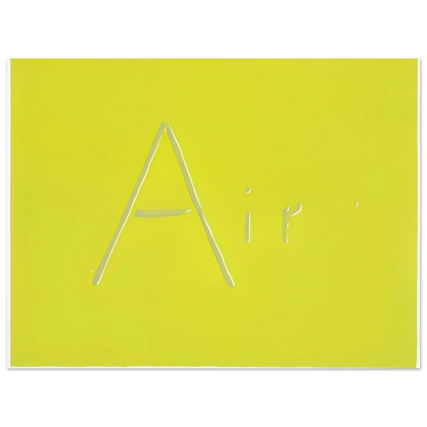 Edward Ruscha - AIR 1969 75x100 cm / 30x40inches Fine Art Poster