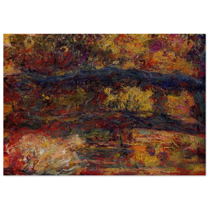 The Japanese Bridge 5 - claude monet Brushed Aluminum Print - 70x100 cm / 28x40 inches | claude monet Aluminum Print | claude monet Prints
