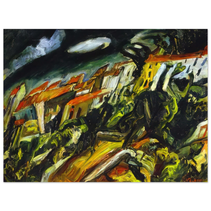 Chaim Soutine - VIEW OF CERET 75x100 cm / 30x40inches Fine Art Poster