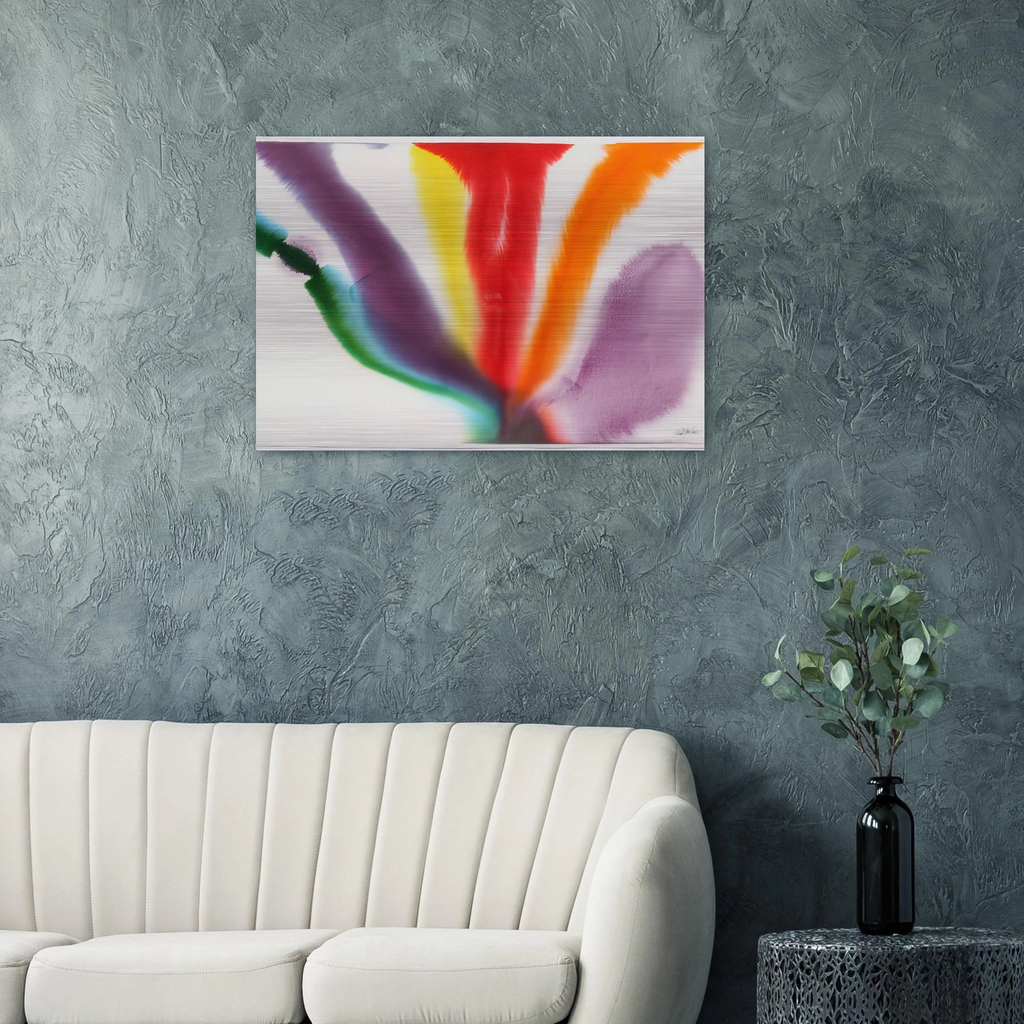 Phenomena Compass Bearing - Paul Jenkins Brushed Aluminum Print - 70x100 cm / 28x40 inches | Paul Jenkins Aluminum Print | Paul Jenkins Prints