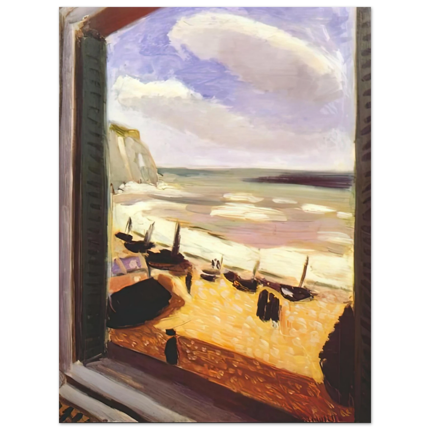 Henri Matisse - OPEN WINDOW AT ETRETAT 1921 75x100 cm / 30x40inches Fine Art Poster
