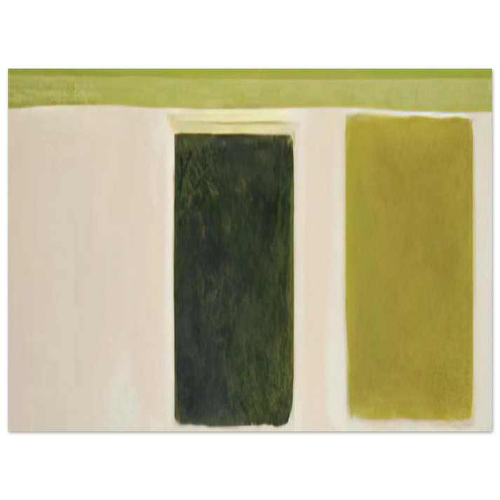Theodoros Stamos - Double Green Sun-Box - 1967 75x100 cm / 30x40inches Fine Art Poster