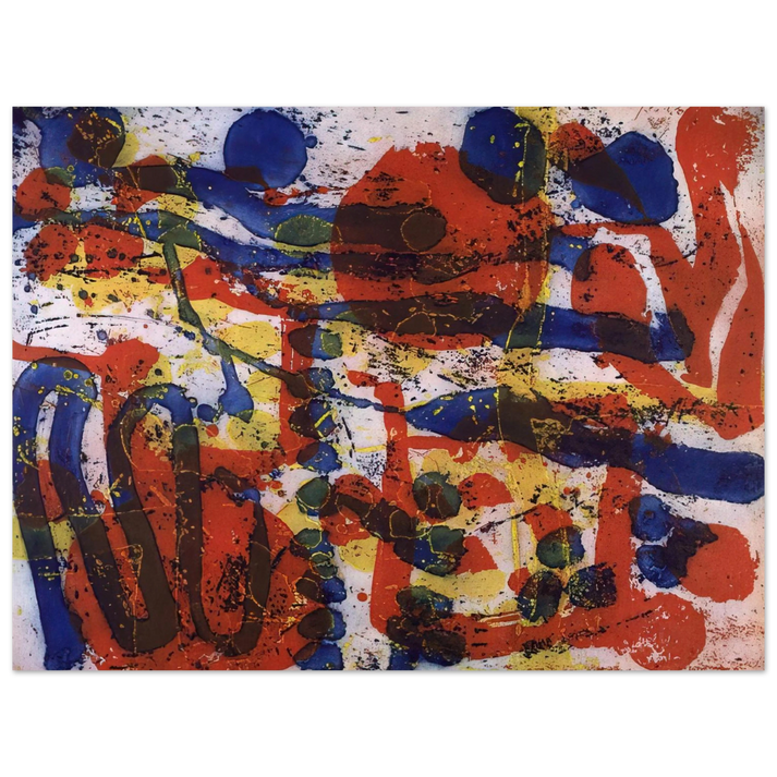 Patrick Heron - Untitled From The Brushwork Series - 1999 75x100 cm / 30x40inches Fine Art Poster