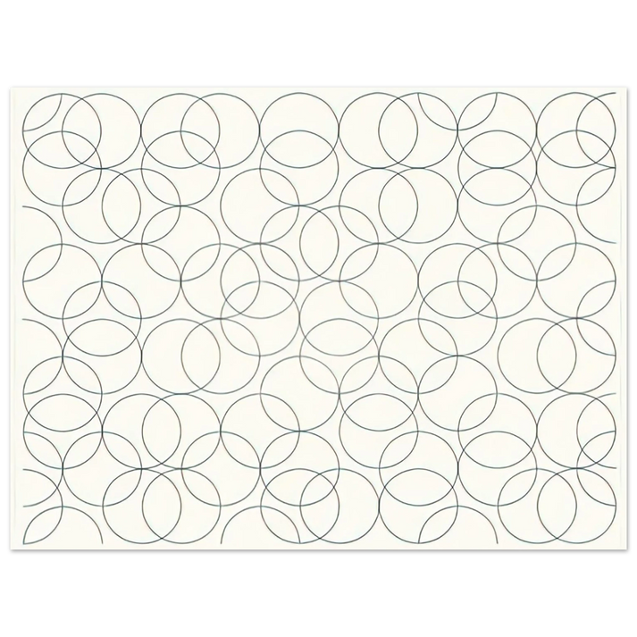 Bridget Riley - COMPOSITION WITH CIRCLES 5 2005 75x100 cm / 30x40inches Fine Art Poster