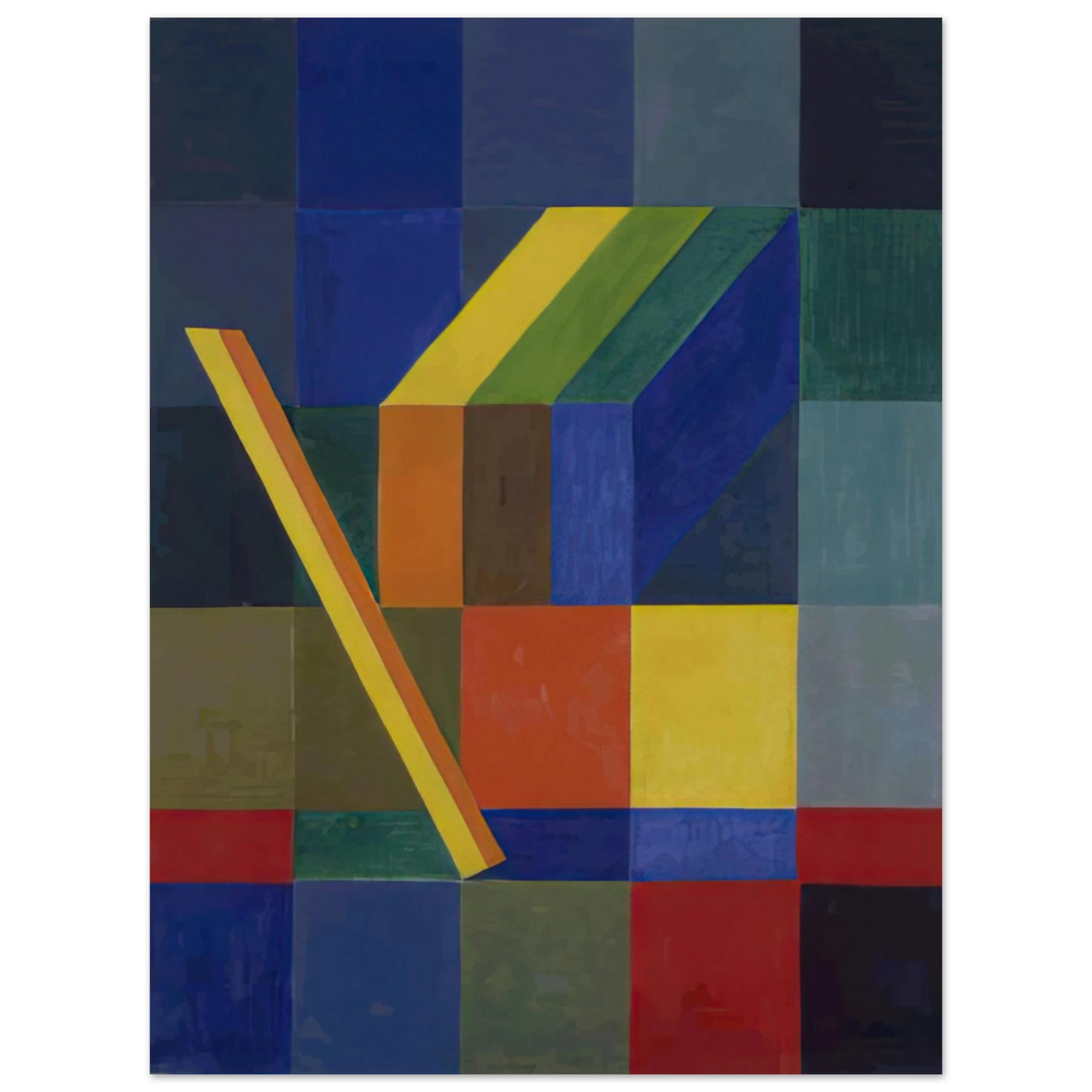 Johannes Itten - Space Composition I - 1944 75x100 cm / 30x40inches Fine Art Poster