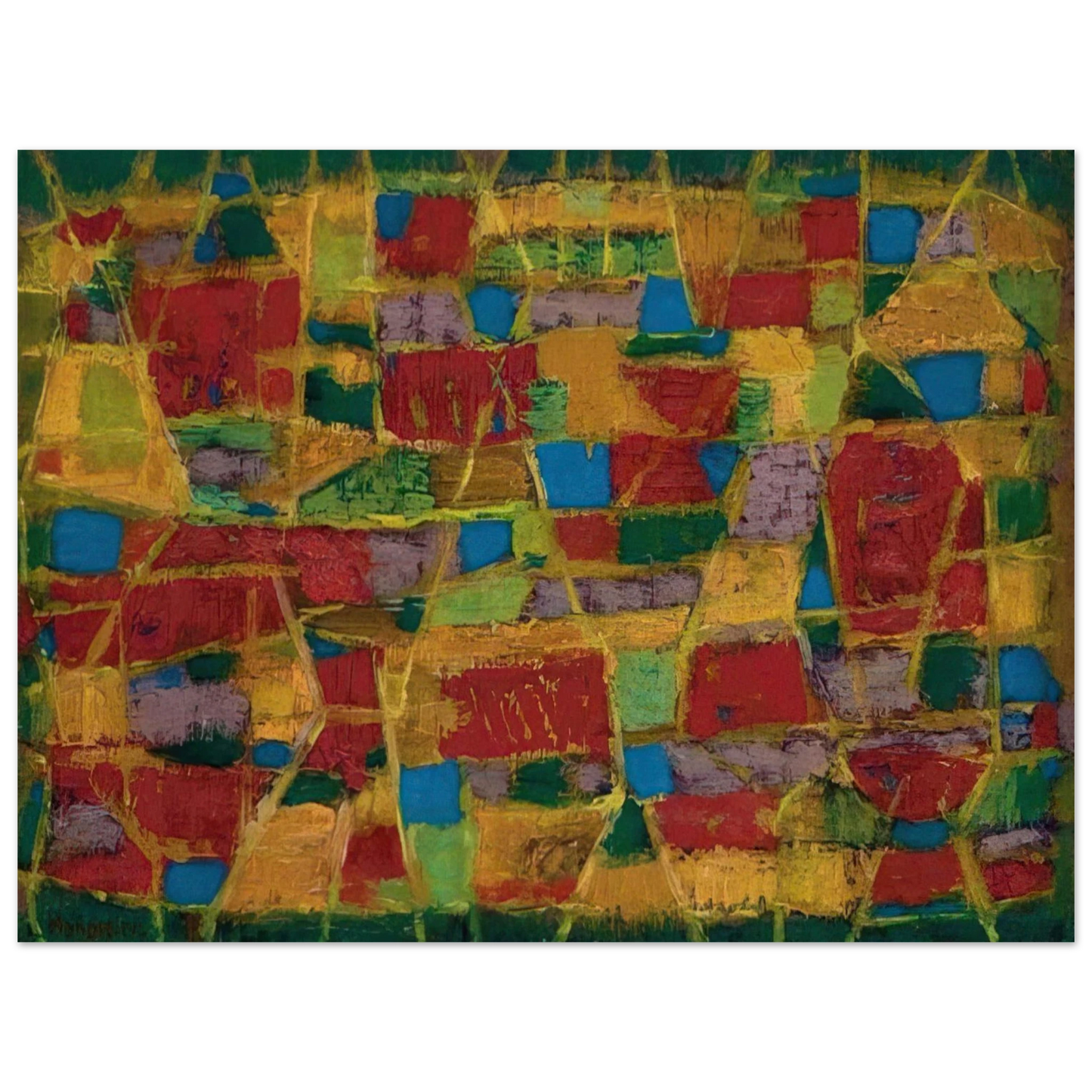 Alfred Manessier - Champs de blé - 1949 75x100 cm / 30x40inches Fine Art Poster