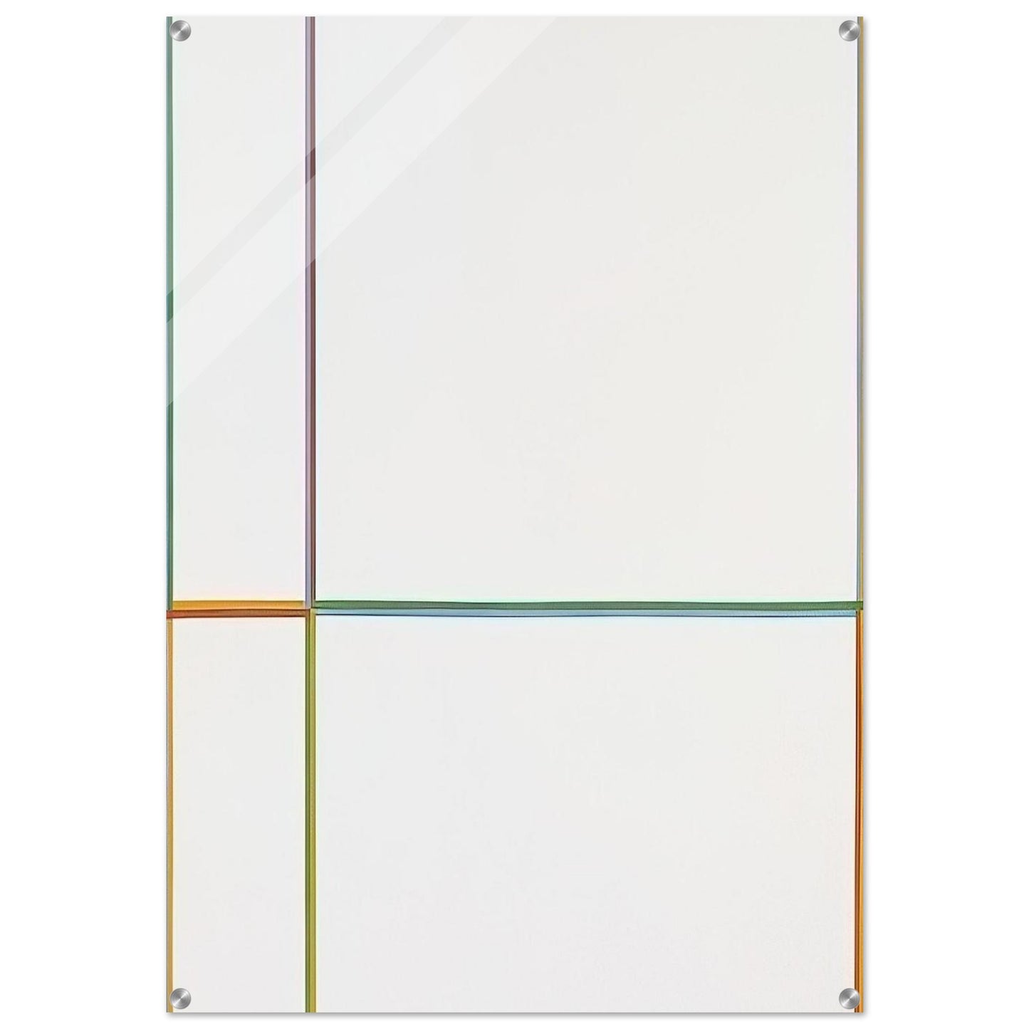 Doppelfarben in the cross 1-2-3-4 - 1968 - Max Bill Acrylic Print - 70x100 cm / 28x40″ inches | Max Bill Wall Art | Max Bill Prints