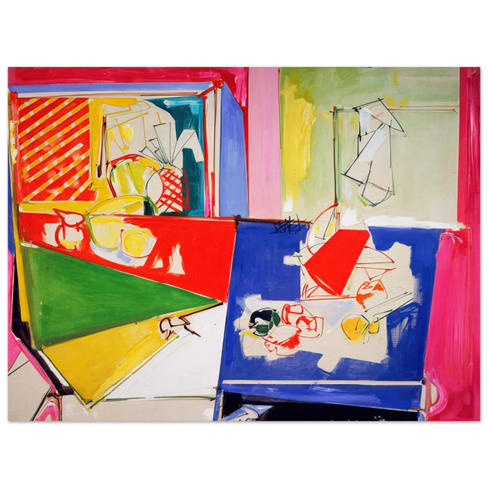 Hans Hofmann - Magenta and Blue 75x100 cm / 30x40inches Fine Art Poster