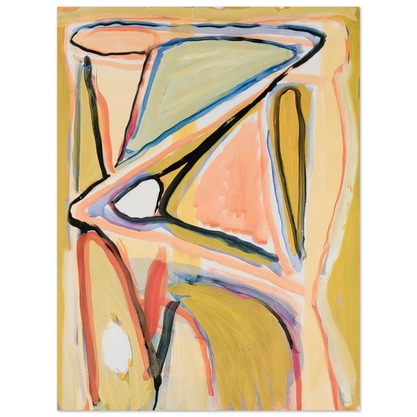 Bram van Velde - Composition - 1967 75x100 cm / 30x40inches Fine Art Poster