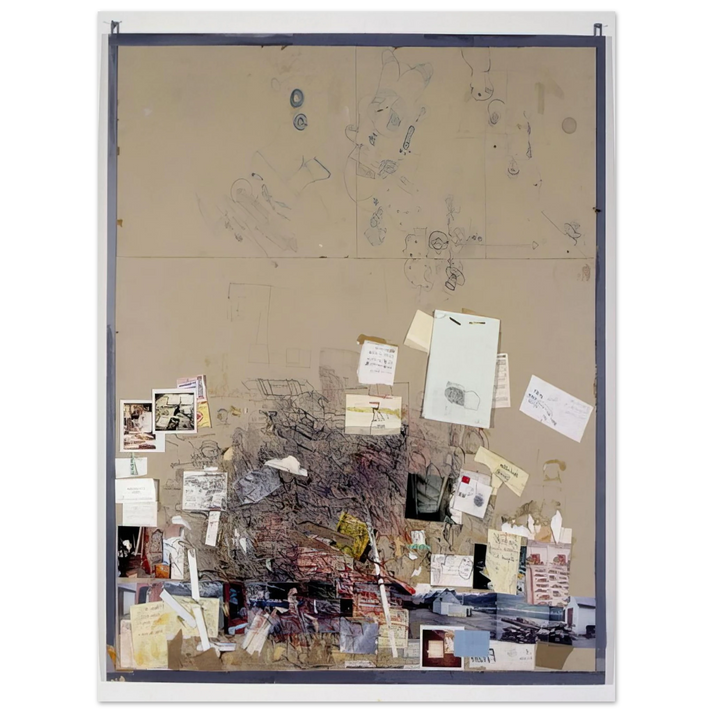 Dieter Roth - Tischmatte, Büro Hegenheimerstrasse, Base - 1994 75x100 cm / 30x40inches Fine Art Poster