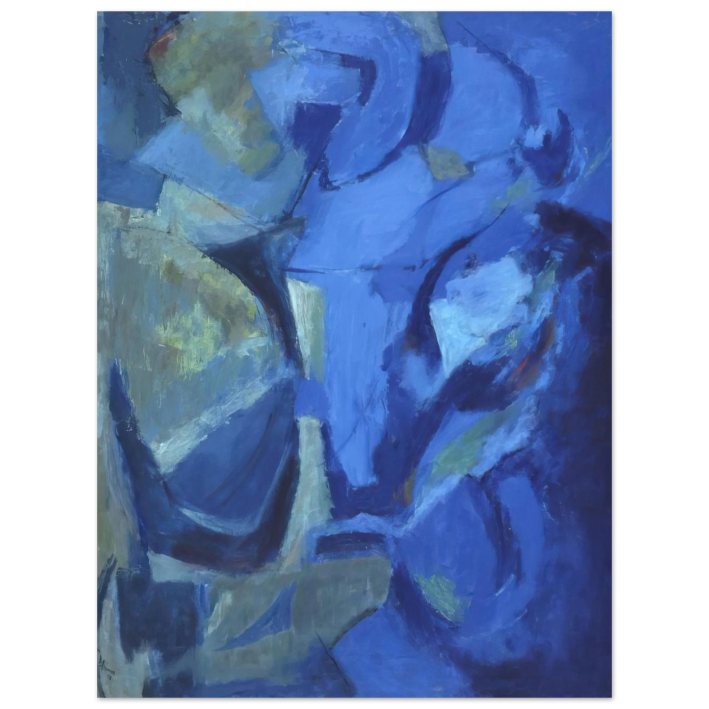 Alma Woodsey Thomas - THE STORMY SEA 1958 75x100 cm / 30x40inches Fine Art Poster