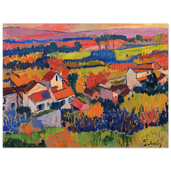 Andre Derain - LANDSCAPE NEAR CHATOU 1904 1 75x100 cm / 30x40inches Fine Art Poster