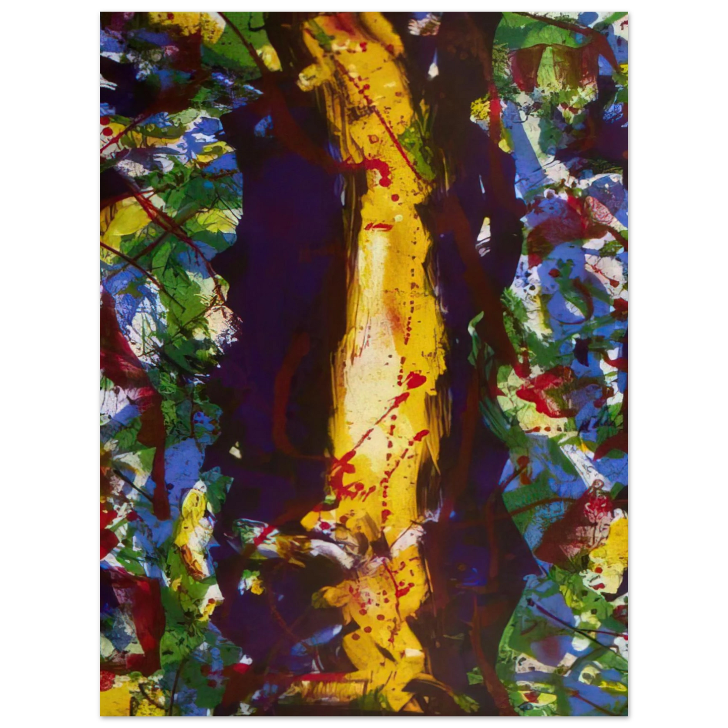 Sam Francis - Untitled Composition Lembark 285 75x100 cm / 30x40inches Fine Art Poster