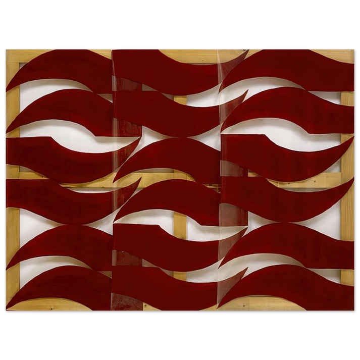 Carla Accardi - Rosso scuro - 1974 75x100 cm / 30x40inches Fine Art Poster