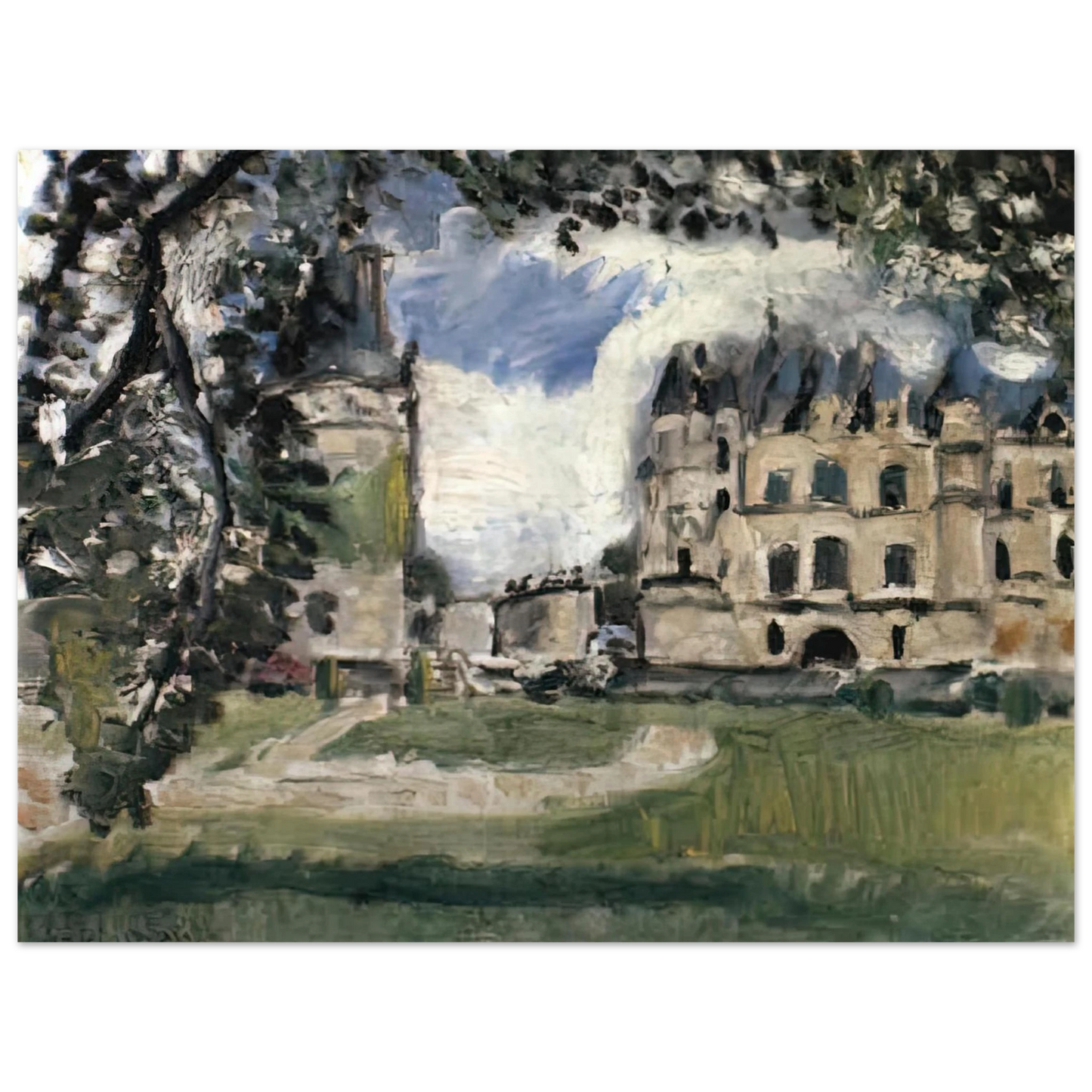 Henri Matisse - CHATEAU DE CHENONCEAUX 1917 75x100 cm / 30x40inches Fine Art Poster
