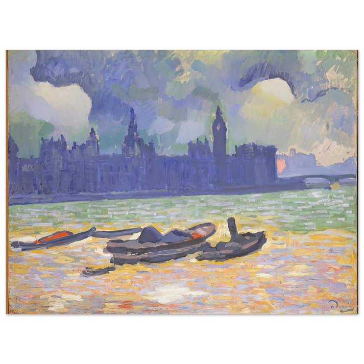 Andre Derain - THE PALACE OF WESTMINSTER 1907 0 75x100 cm / 30x40inches Fine Art Poster