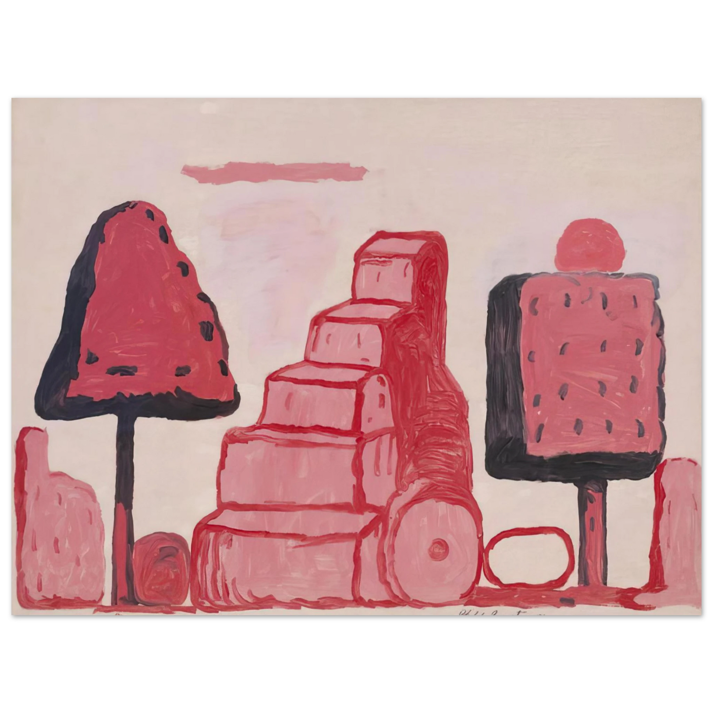 Philip Guston - BOX TREE ROME 75x100 cm / 30x40inches Fine Art Poster