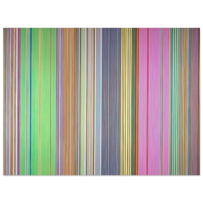 Gene Davis - Raspberry Icicle - 1967 75x100 cm / 30x40inches Fine Art Poster