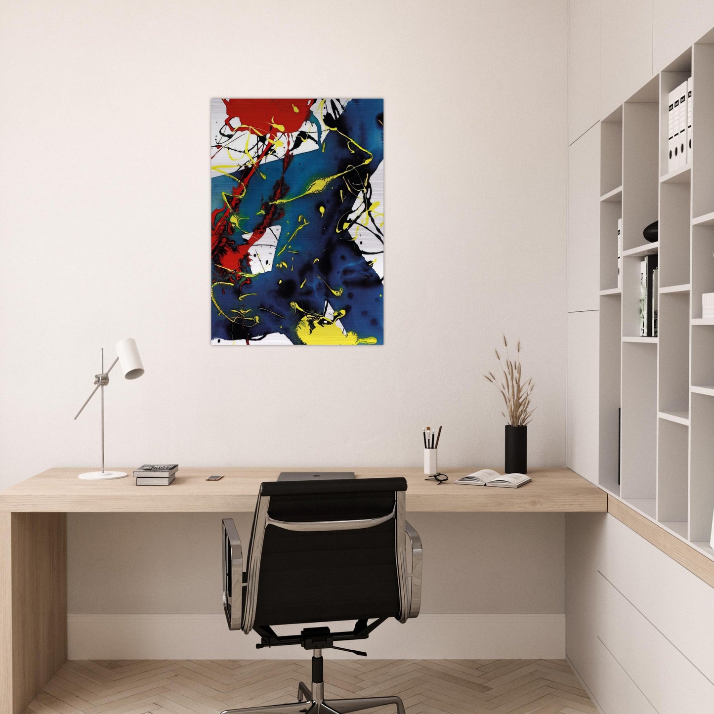 Untitled SFP94-143 SFF 1813 - Sam Francis Brushed Aluminum Print - 70x100 cm / 28x40 inches | Sam Francis Aluminum Print | Sam Francis Prints