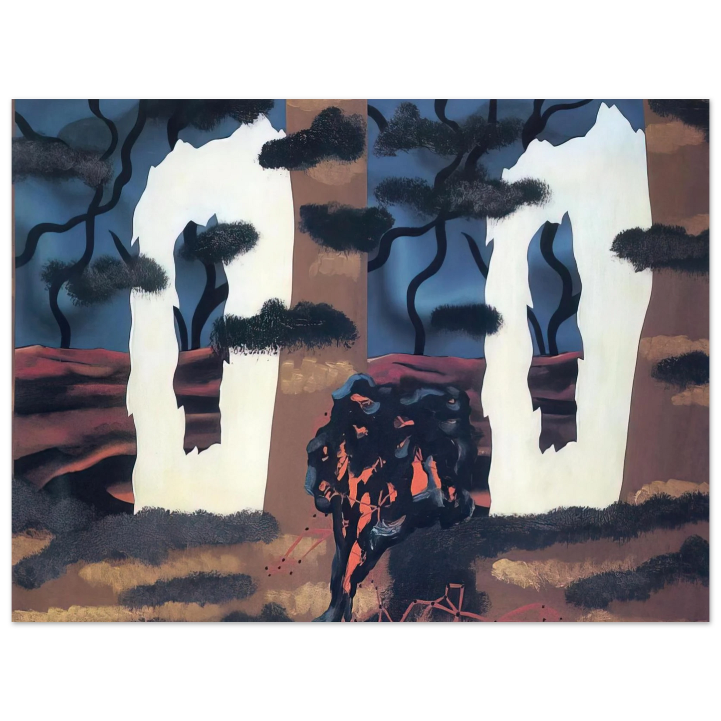 Rene Magritte - A TASTE OF THE INVISIBLE 1927 75x100 cm / 30x40inches Fine Art Poster