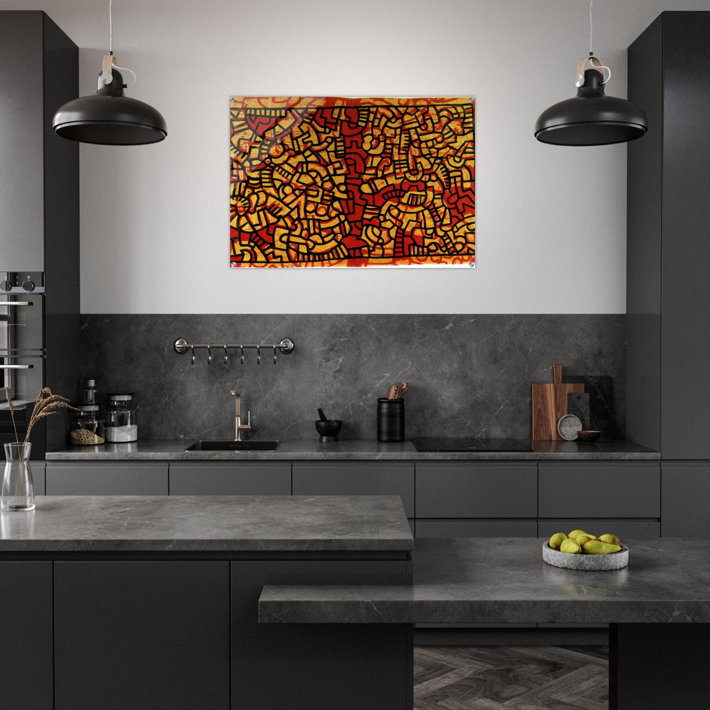 UNTITLED 1979 - Keith Haring Acrylic Print - 70x100 cm / 28x40″ inches