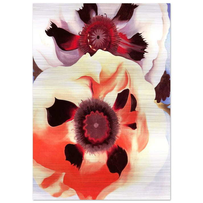 Poppies - Georgia O'Keeffe Brushed Aluminum Print - 70x100 cm / 28x40 inches | Georgia O'Keeffe Aluminum Print | Georgia O'Keeffe Prints