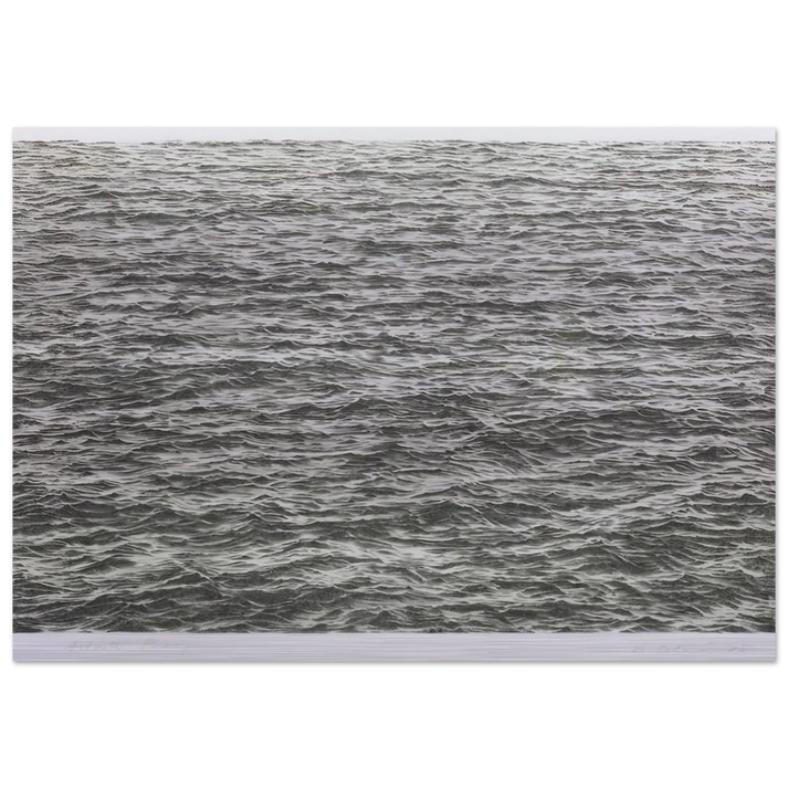 OCEAN 1975 - Vija Celmins Brushed Aluminum Print - 70x100 cm / 28x40 inches | Vija Celmins Aluminum Print | Vija Celmins Prints