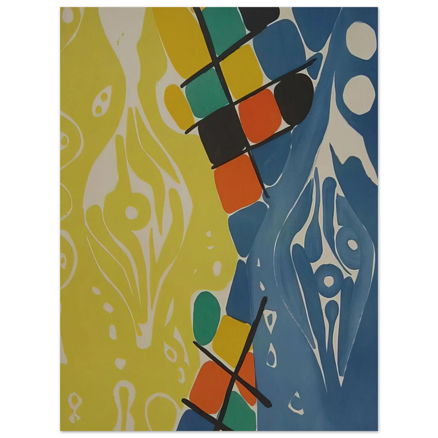 Ernst Wilhelm Nay - Farblitho 1966 - 21 NOR - 1966 75x100 cm / 30x40inches Fine Art Poster