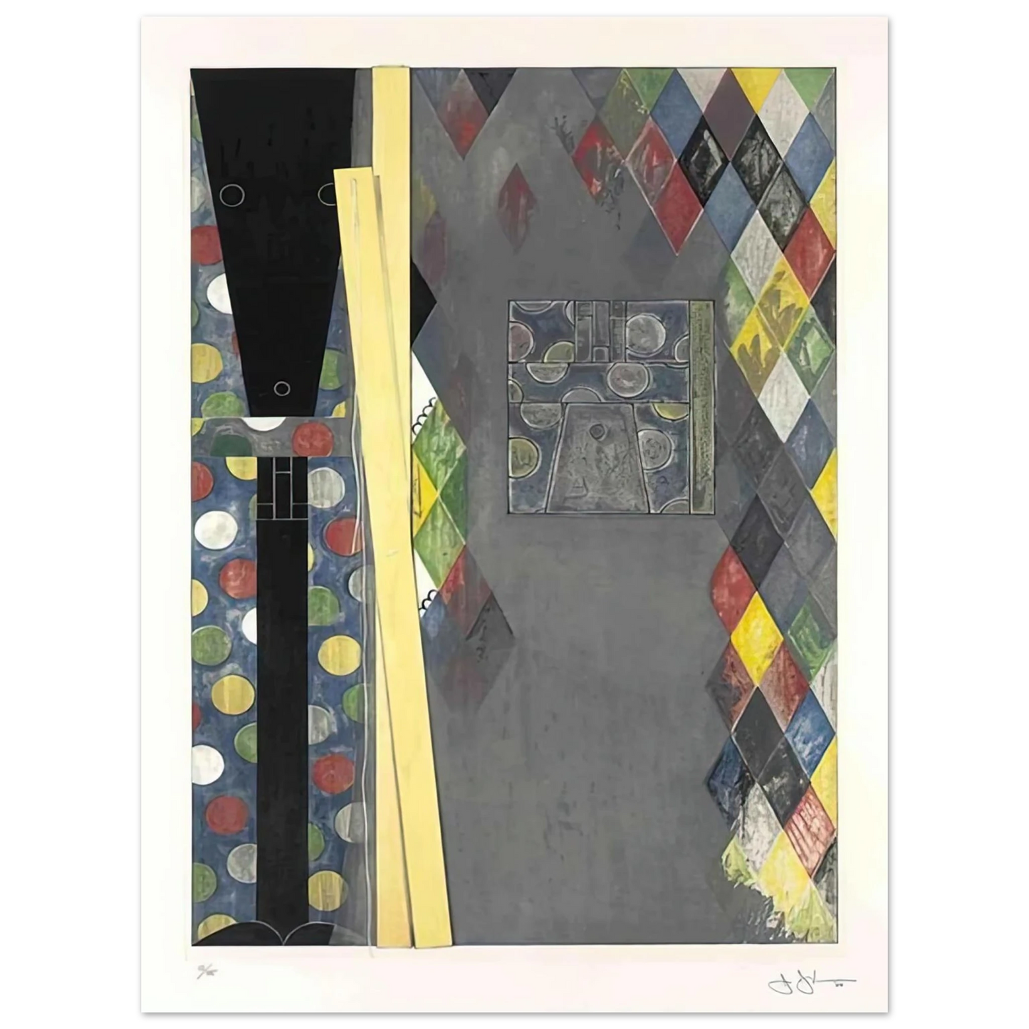 Jasper Johns - BUSHBABY 2004 75x100 cm / 30x40inches Fine Art Poster