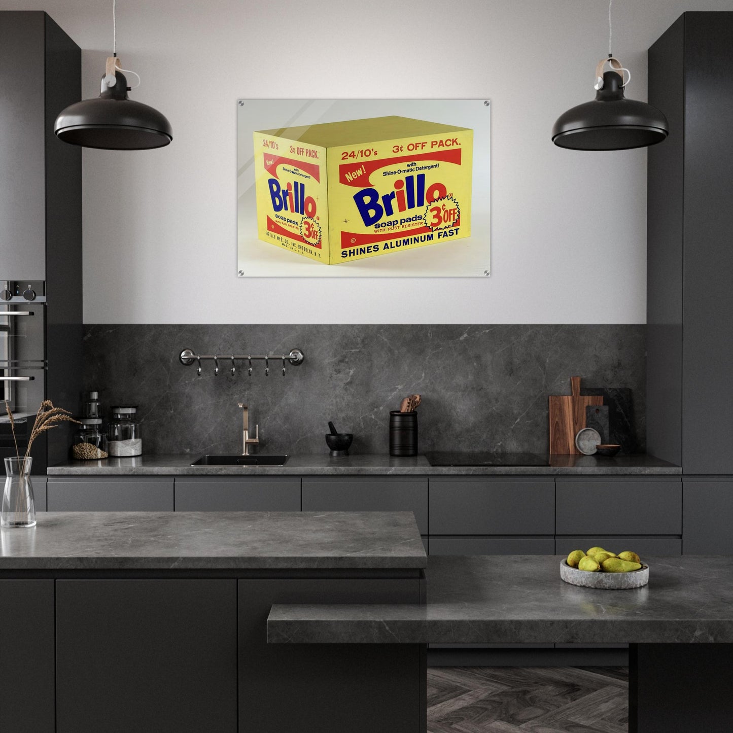 Brillo Box 3c Off - Andy Warhol Acrylic Print - 70x100 cm / 28x40″ inches