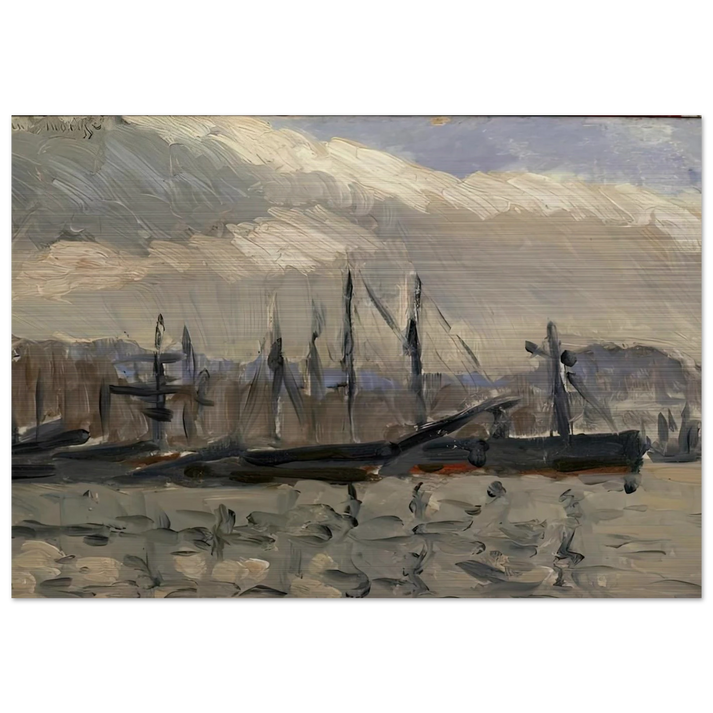 PORT DE CHERBOURG 1918 - Henri Matisse Brushed Aluminum Print - 70x100 cm / 28x40 inches | Henri Matisse Aluminum Print | Henri Matisse Prints