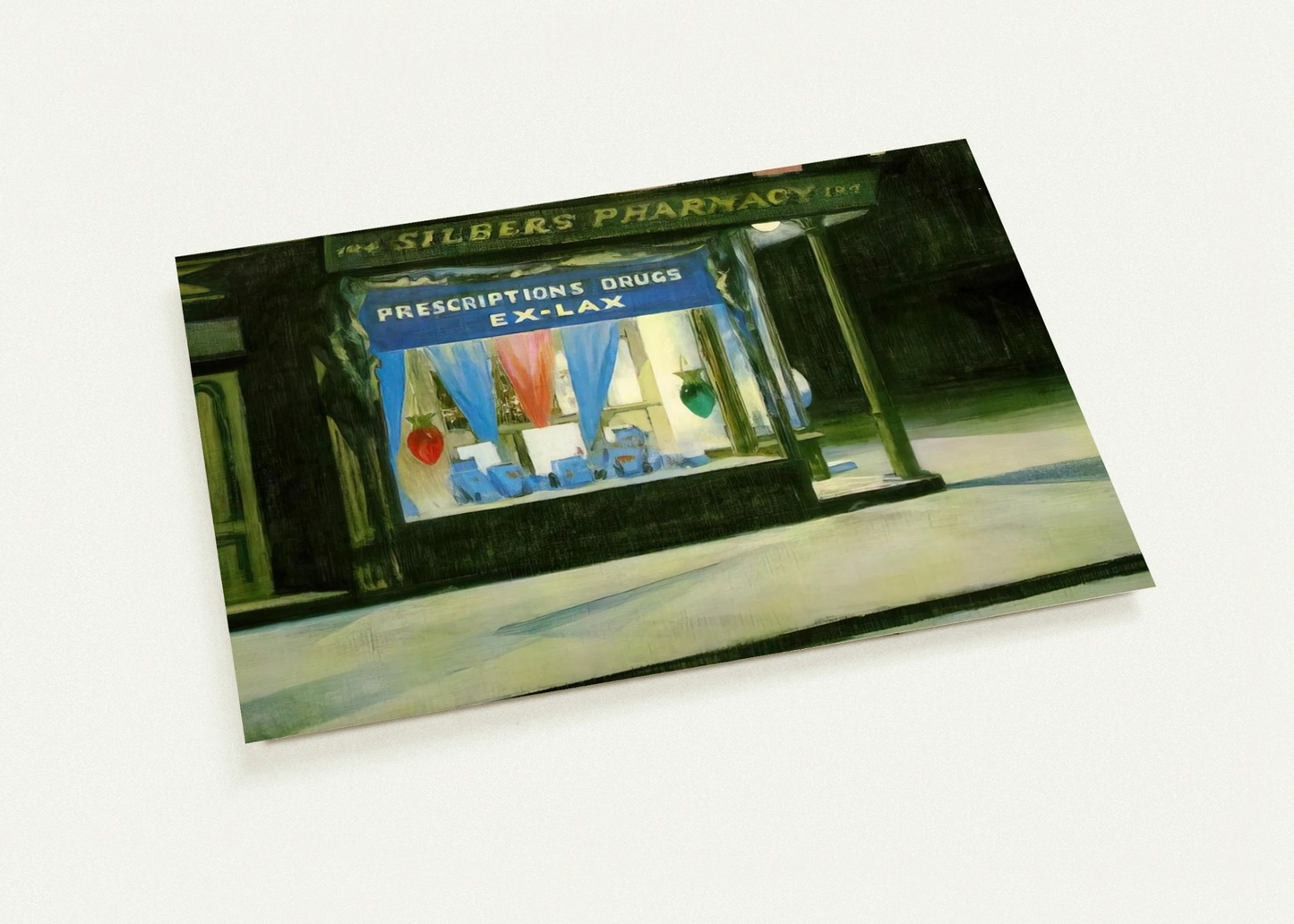 Drug Store By Edward Hopper Pack of 10 Post Cards | Edward Hopper Post Cards | A6 (10.5 x 14.8 cm) - 4.1 x 5.8 inches