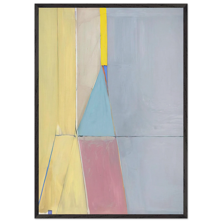 Ocean Park 21 - Richard Diebenkorn 70x100 cm / 28x40 inches Framed Art Print – Black Wooden Frame