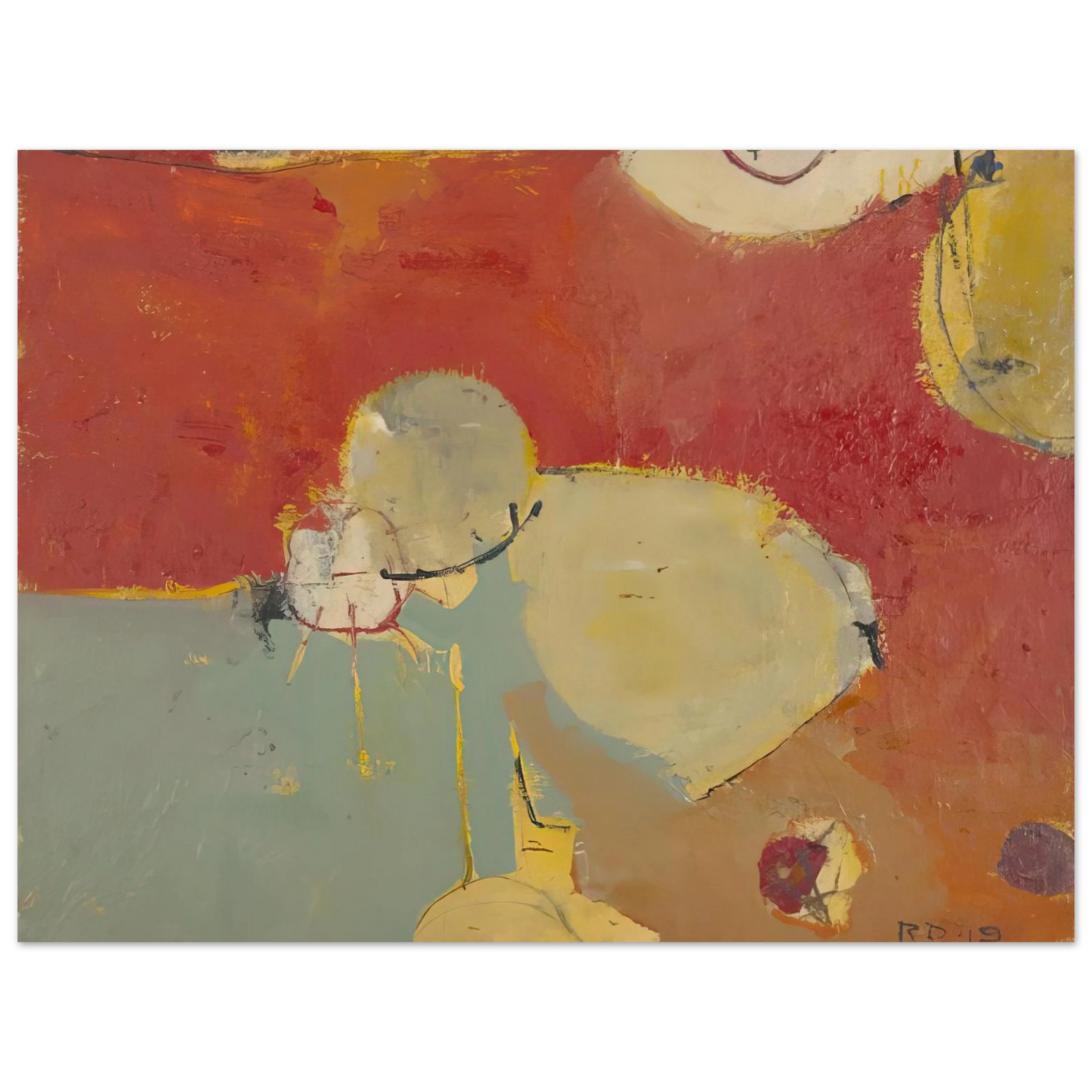 Richard Diebenkorn - Untitled #2 Sausalito 75x100 cm / 30x40inches Fine Art Poster