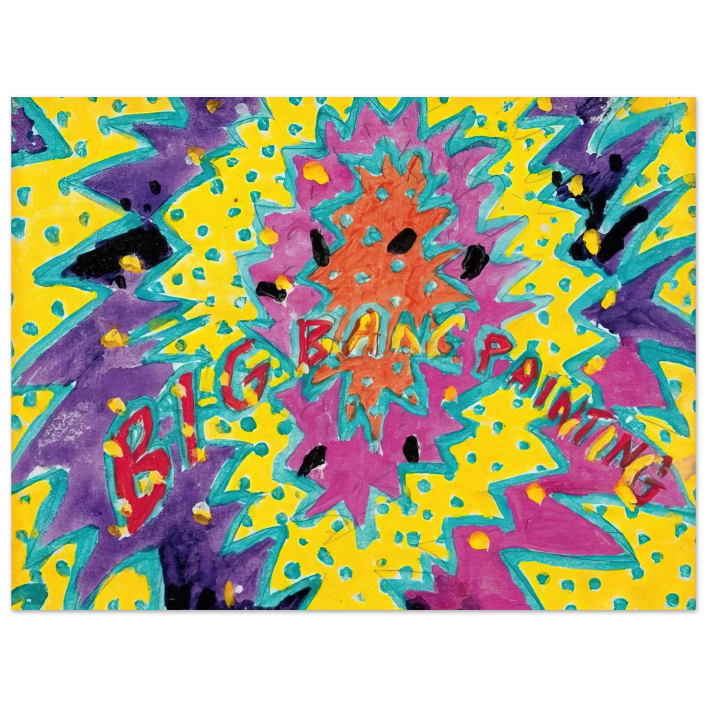 Paul Thek - Big Bang Painting - 1988 75x100 cm / 30x40inches Fine Art Poster