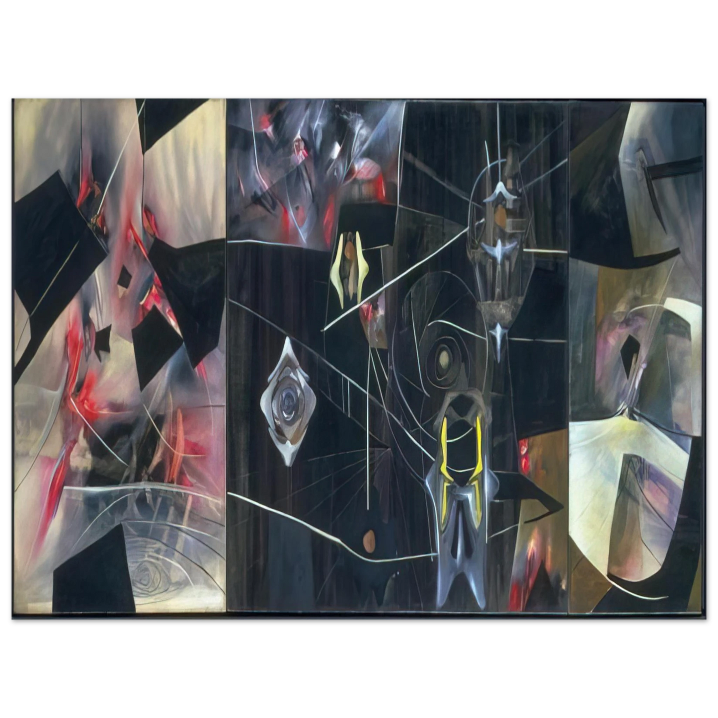 Roberto Matta - BLACK VIRTUE 1943 75x100 cm / 30x40inches Fine Art Poster
