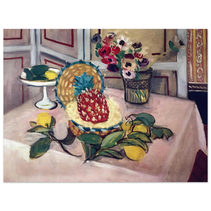 Henri Matisse - STILL LIFE WITH PINEAPPLES 1 75x100 cm / 30x40inches Fine Art Poster