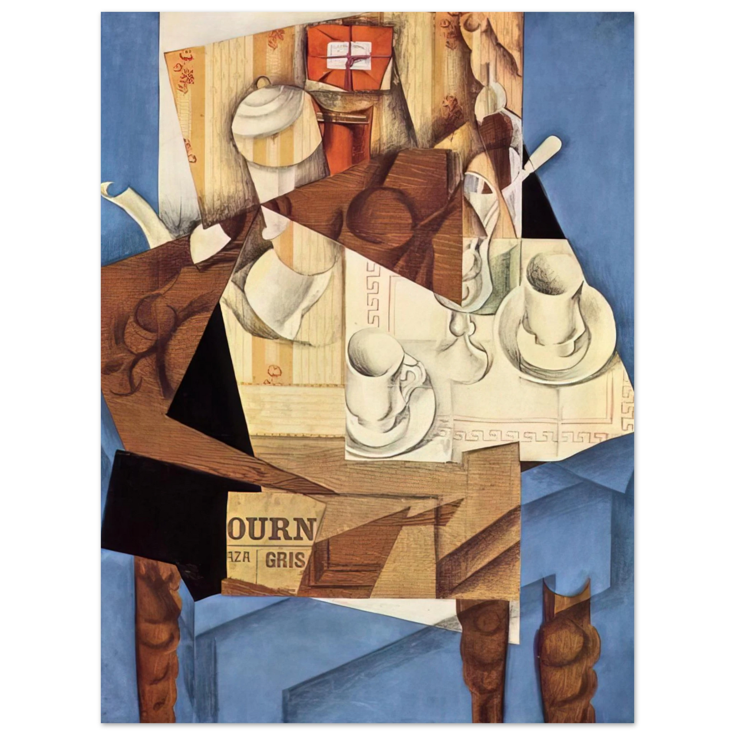Juan Gris - BREAKFAST 1914 75x100 cm / 30x40inches Fine Art Poster
