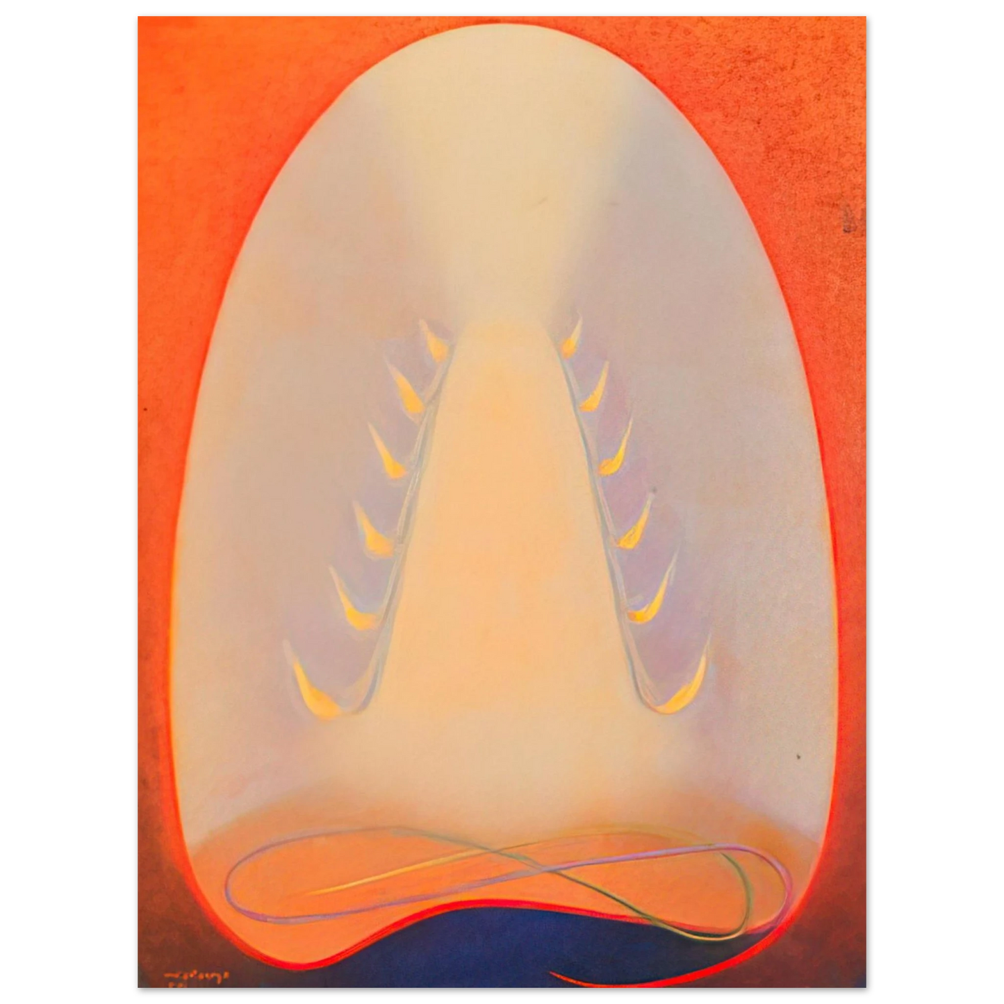 Agnes Lawrence Pelton - Mount of Flame - 1932 75x100 cm / 30x40inches Fine Art Poster