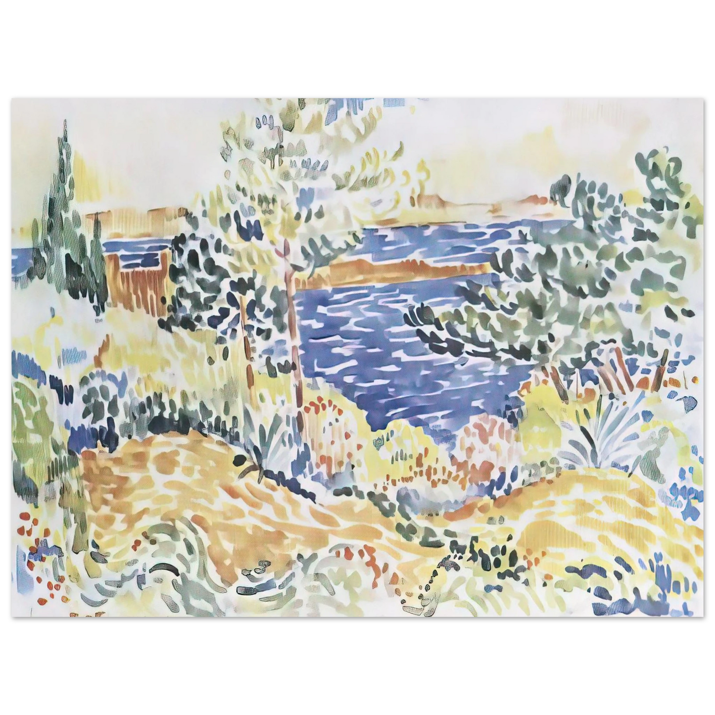 Henri-Edmond Cross - Lavender 75x100 cm / 30x40inches Fine Art Poster
