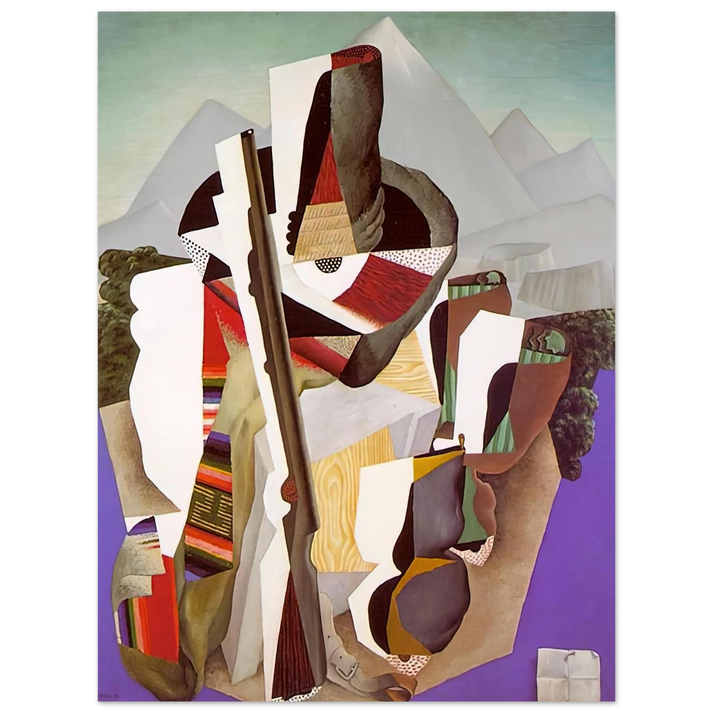 Diego Rivera - ZAPATISTA LANDSCAPE THE GUERRILLA 1915 75x100 cm / 30x40inches Fine Art Poster