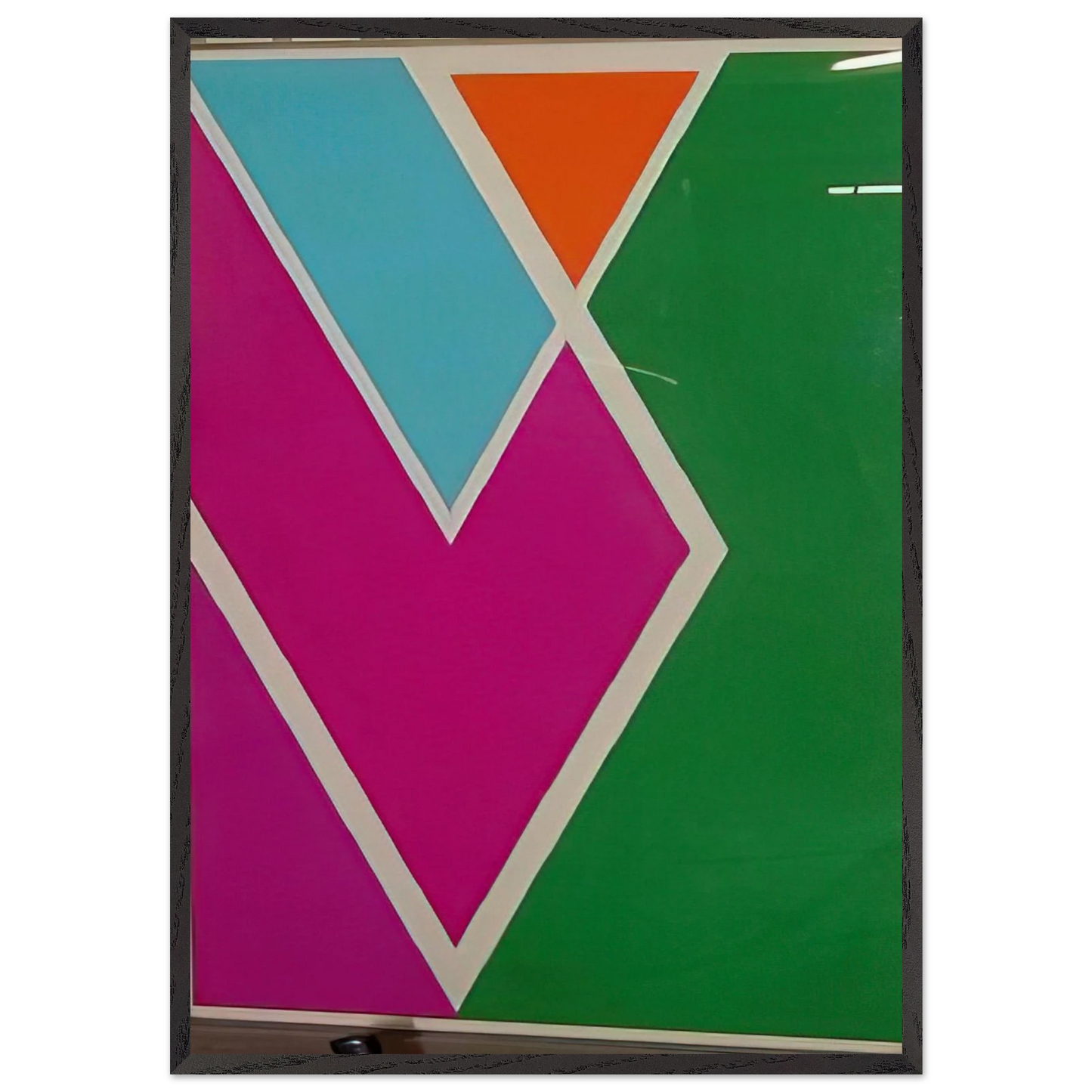 Westbury - 1970 - Larry Zox 70x100 cm / 28x40 inches Framed Art Print – Black Wooden Frame