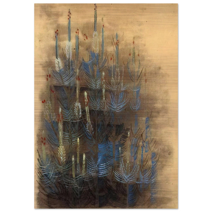 Young forest pine in bloom - 1947 - Morris Graves Brushed Aluminum Print - 70x100 cm / 28x40 inches | Morris Graves Aluminum Print | Morris Graves Prints